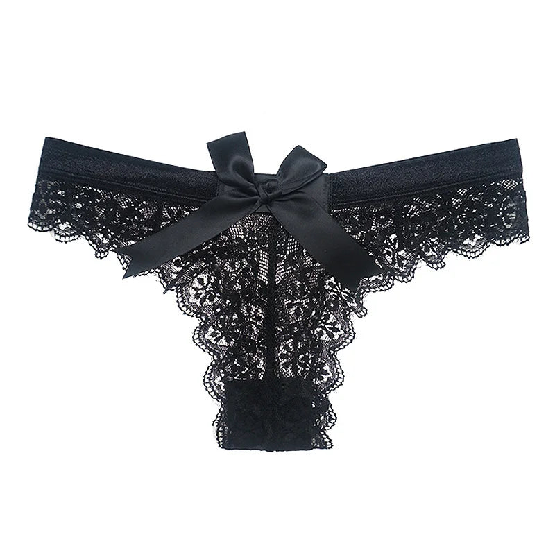 Meet'R Amazing Women Lingerie G String Lace Underwear Femal Sexy T-Back Thong Sheer Panties Japan Style Hot Transparent Knickers