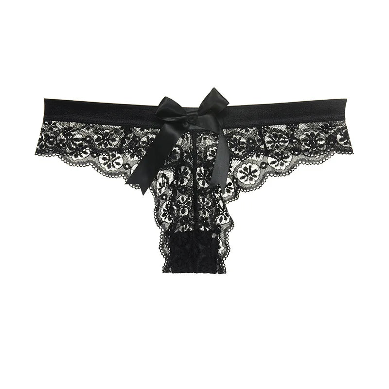 Meet'R Amazing Women Lingerie G String Lace Underwear Femal Sexy T-Back Thong Sheer Panties Japan Style Hot Transparent Knickers