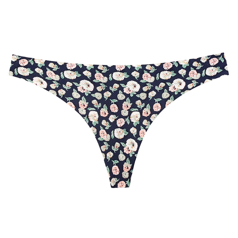 Women Sexy G String Lace Panties Low-Waist Underwear Femal Flowers Lingerie Temptation Knickers Thong No Trace Breathable Intima