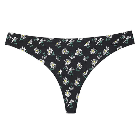 Women Sexy G String Lace Panties Low-Waist Underwear Femal Flowers Lingerie Temptation Knickers Thong No Trace Breathable Intima